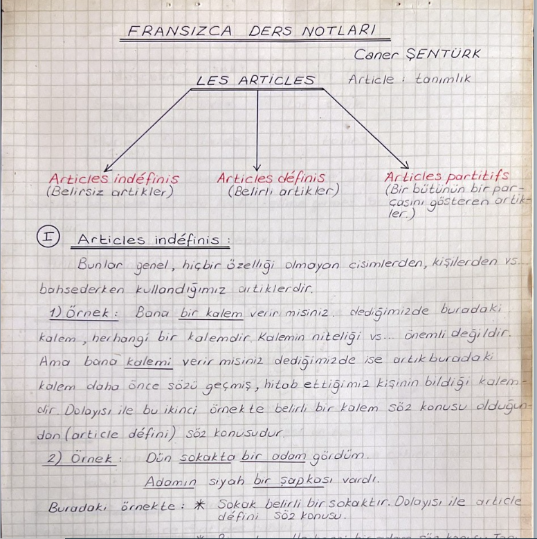 Fransızca Ders Notları - II